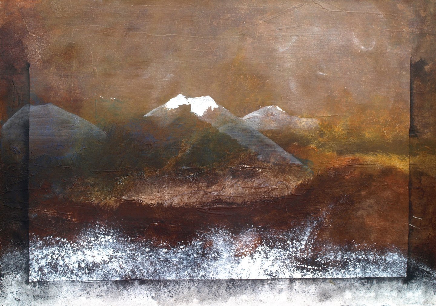 Jaï - Acrylique sur toile "Dans la couleur les autres couleurs" - 92x65cm - Collection "Les grands Espaces " 2025