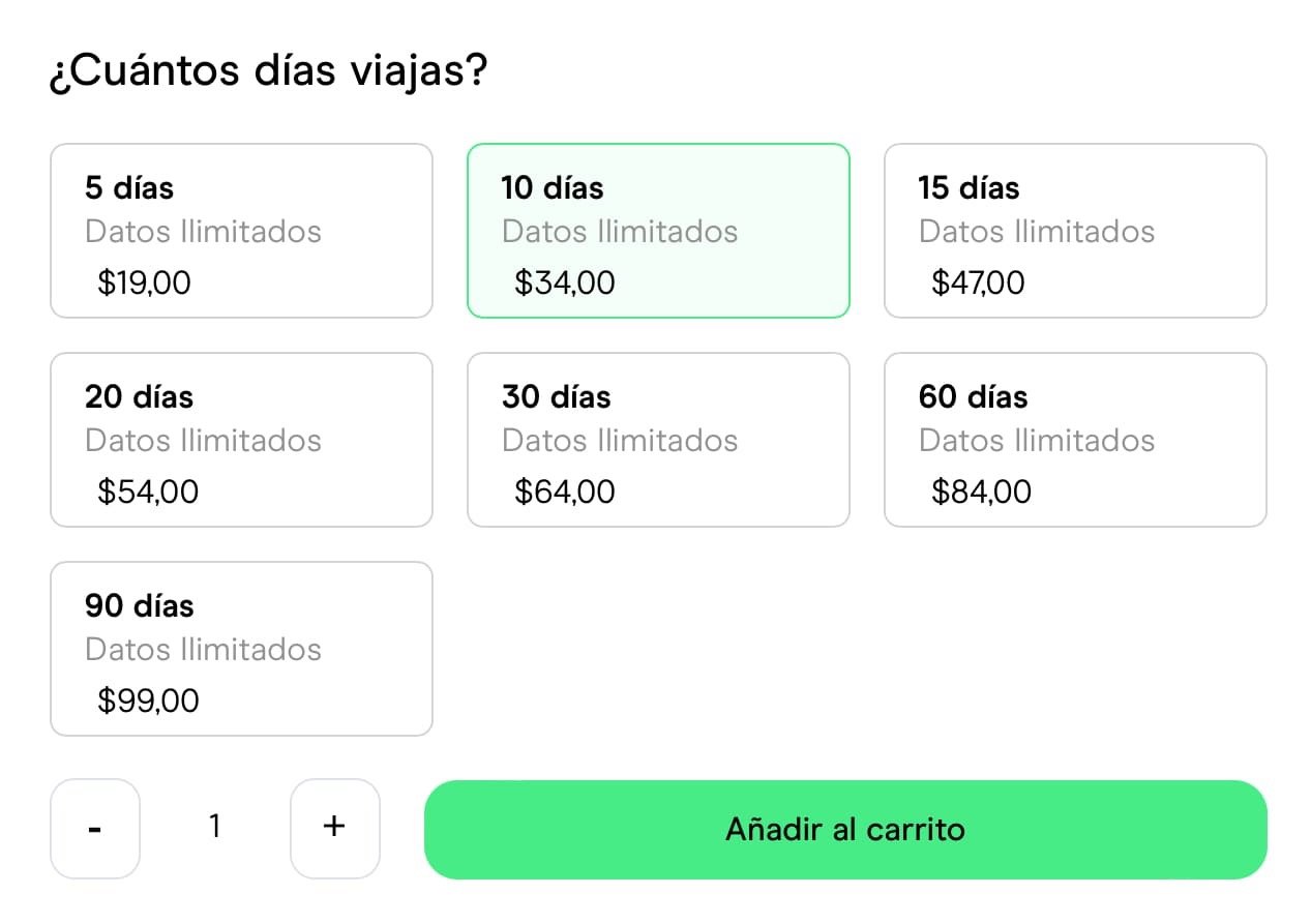 Paquetes de datos para viajar a Estados Unidos con Holafly