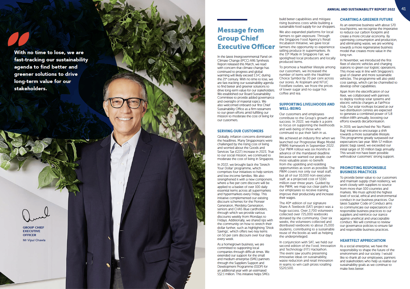 FairPrice Group annual and sustainability report 