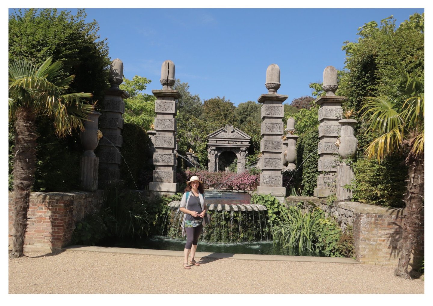 Artist visiting national trust gardens