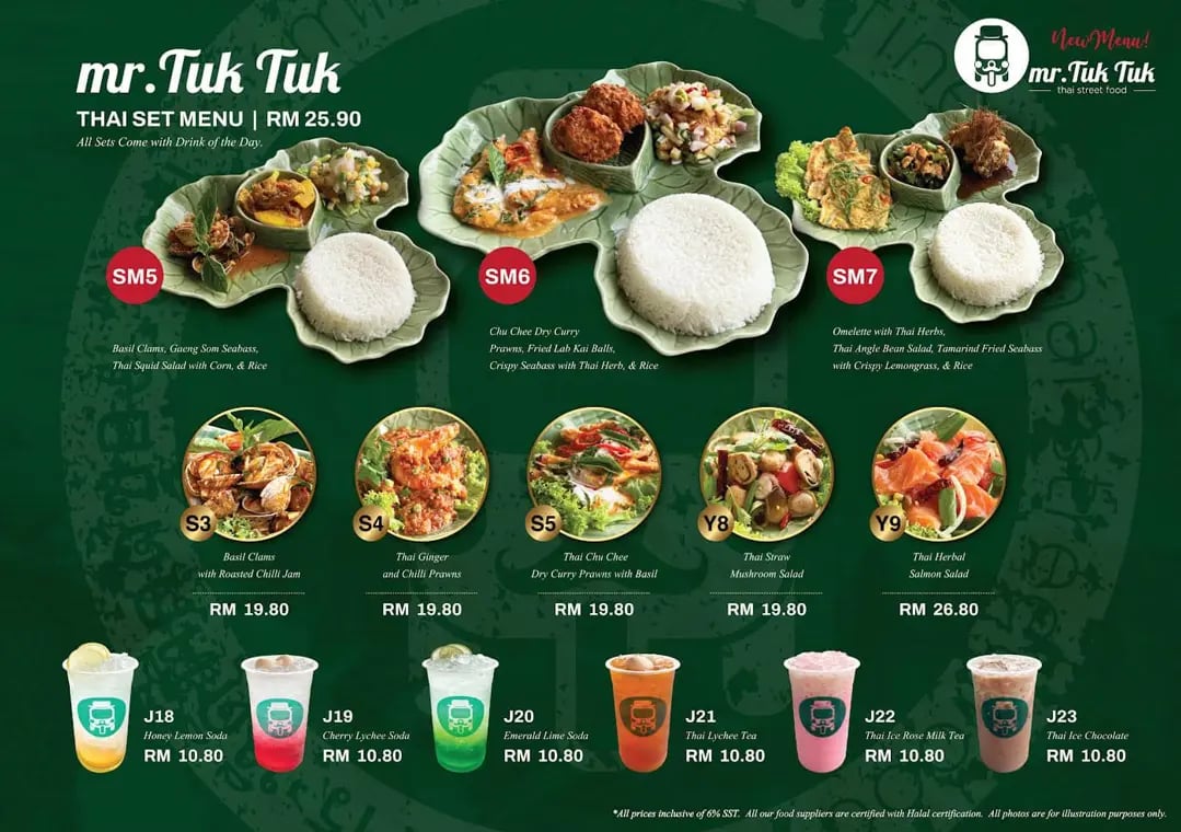 Image of Mr Tuk Tuk Thai Set Menu