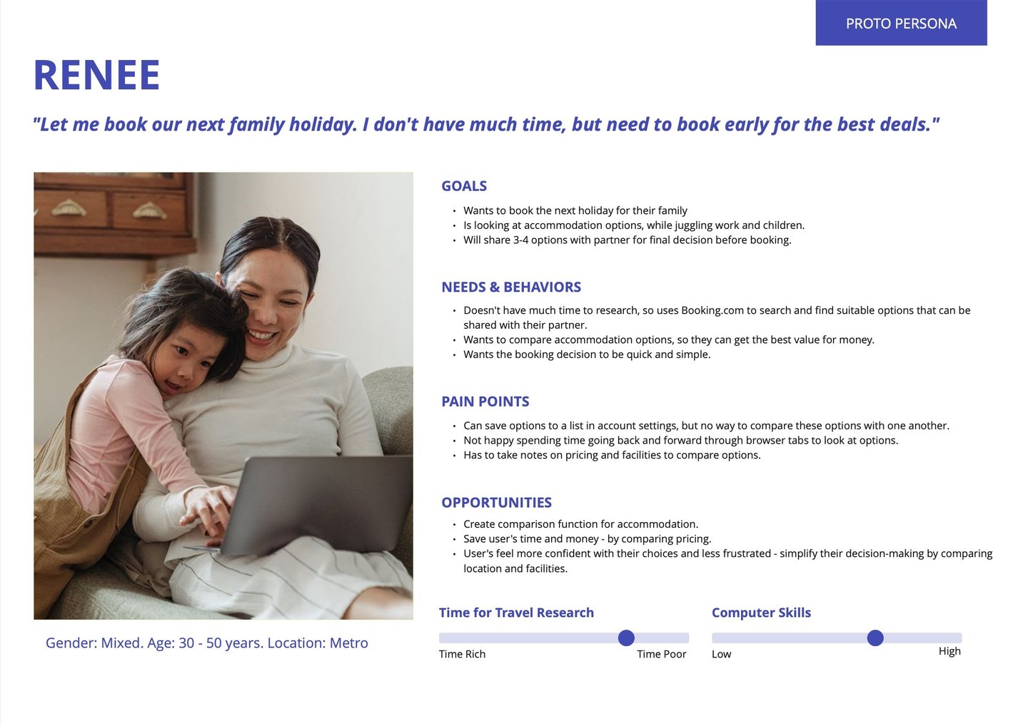 UX Project proto persona