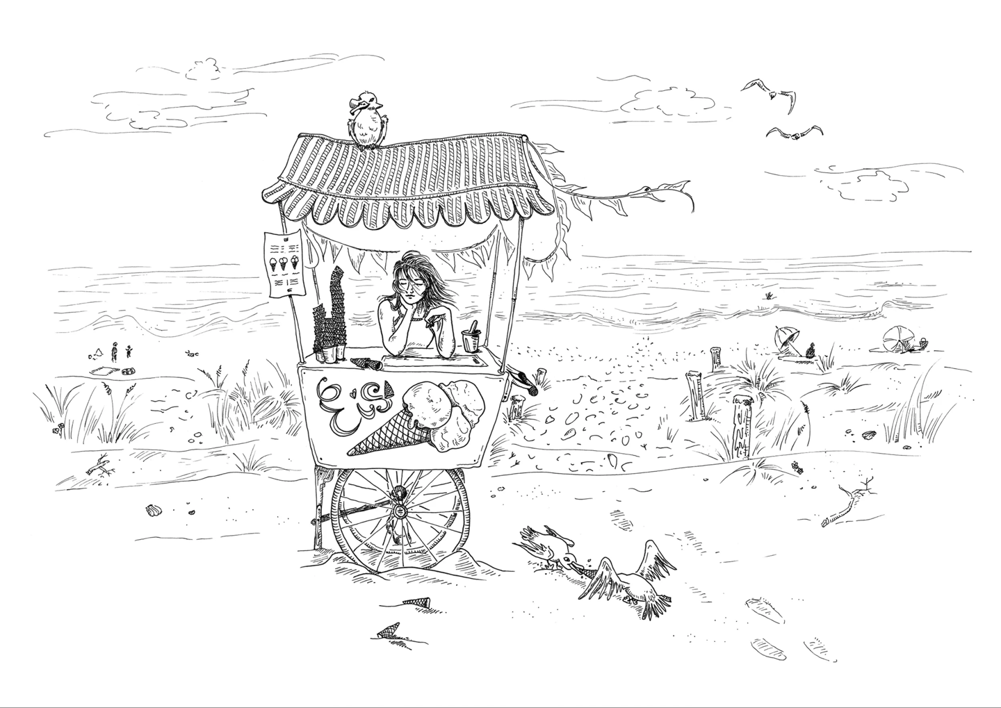 Anika Weber, Eiswagen am Meer