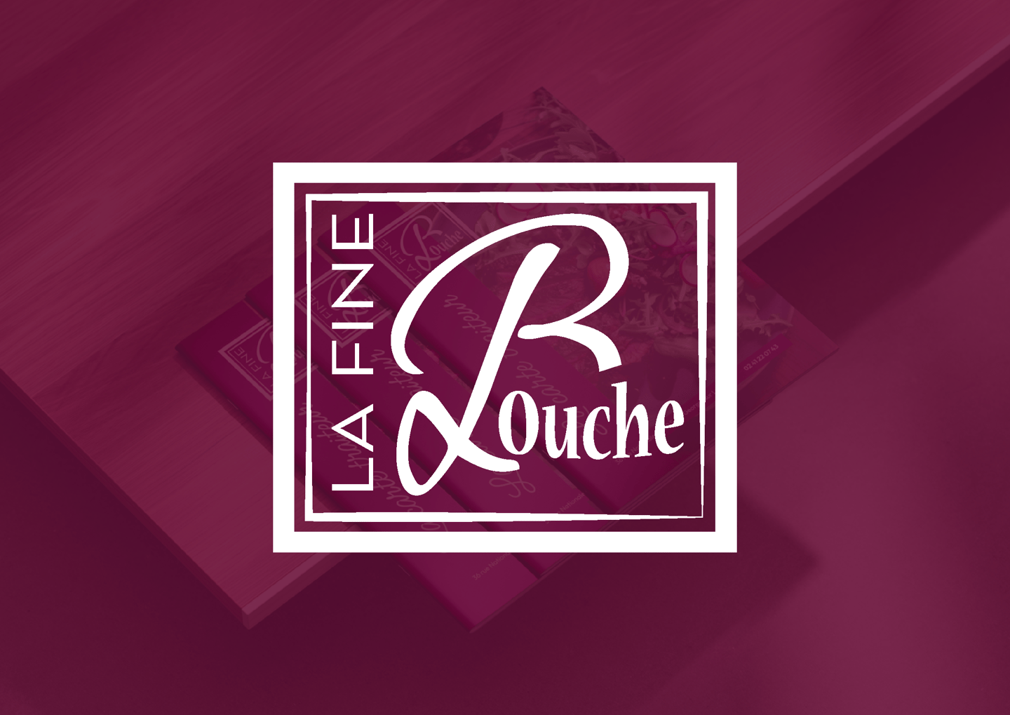 Supports de communication - cart traiteur -  La fine bouche - Angers - Amy Atelier Graphique