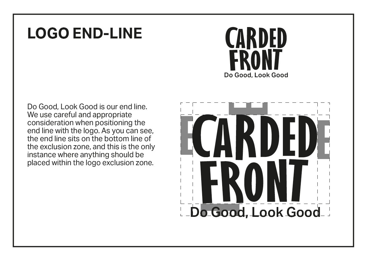 Carded Front logo end line