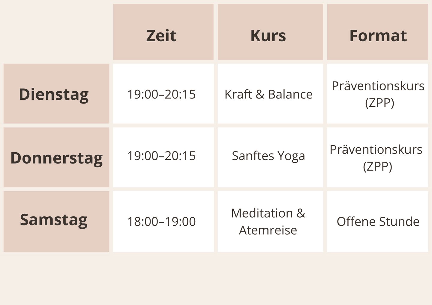 Online Kurs Plan