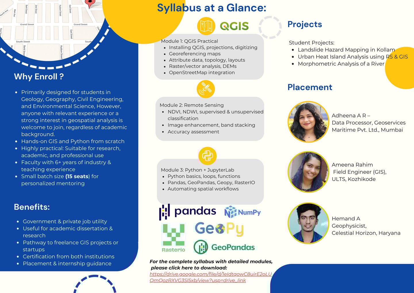 QGIS & Python Placement , S N College for women Kollam 
