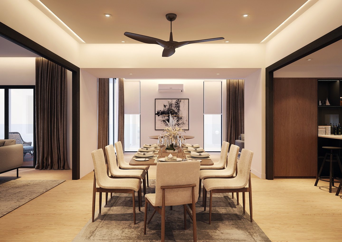 bukit mewah dining area