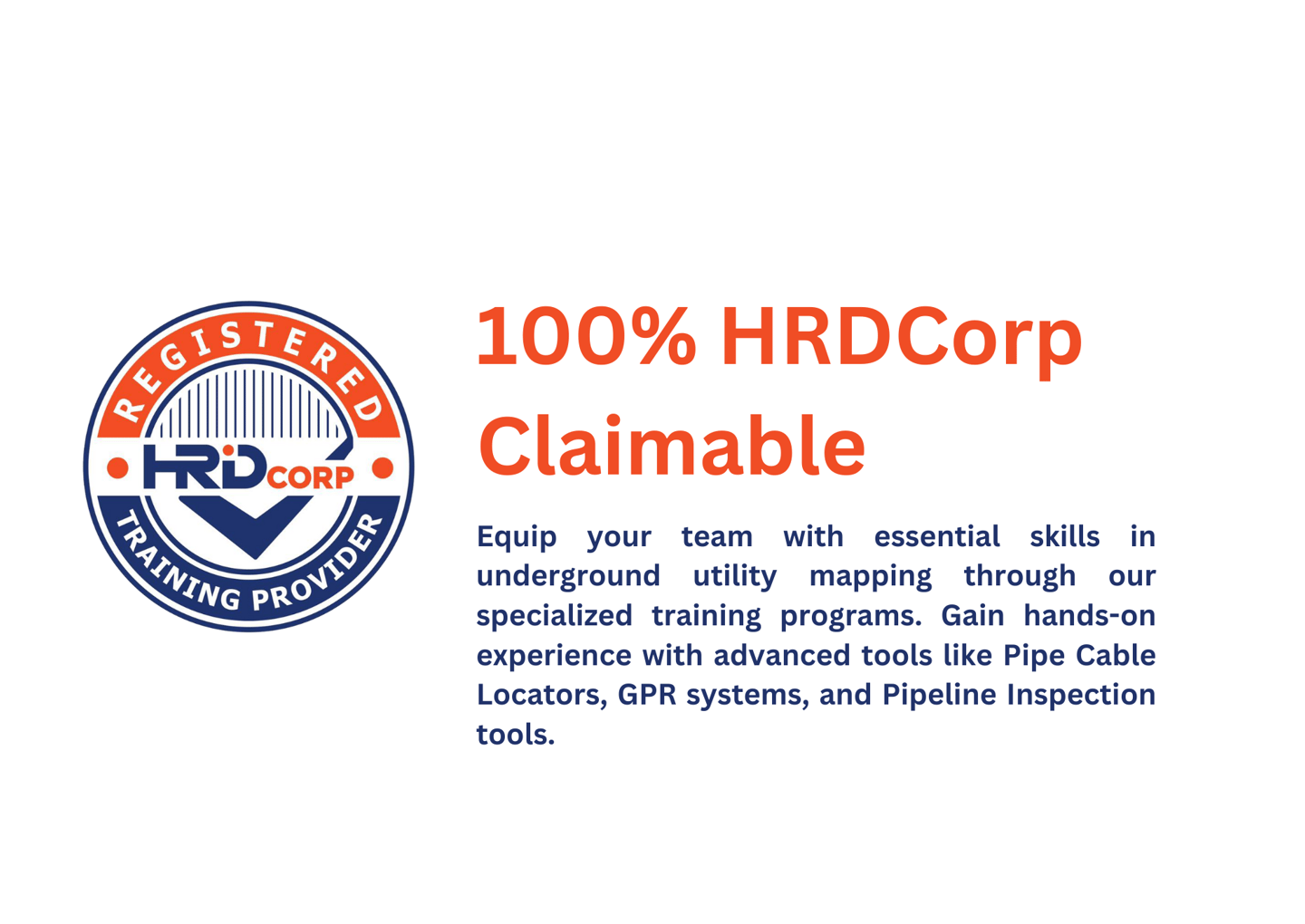 a picture of HRDCorp Logo that show RD-Palmer Academy EML Locator and GPR courses are claimable