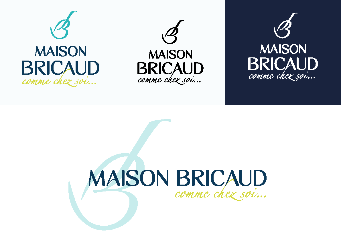 Logo - Identité visuelle - Laurent Bricaud - Restaurant Maison Bricaud- Amy Atelier Graphique