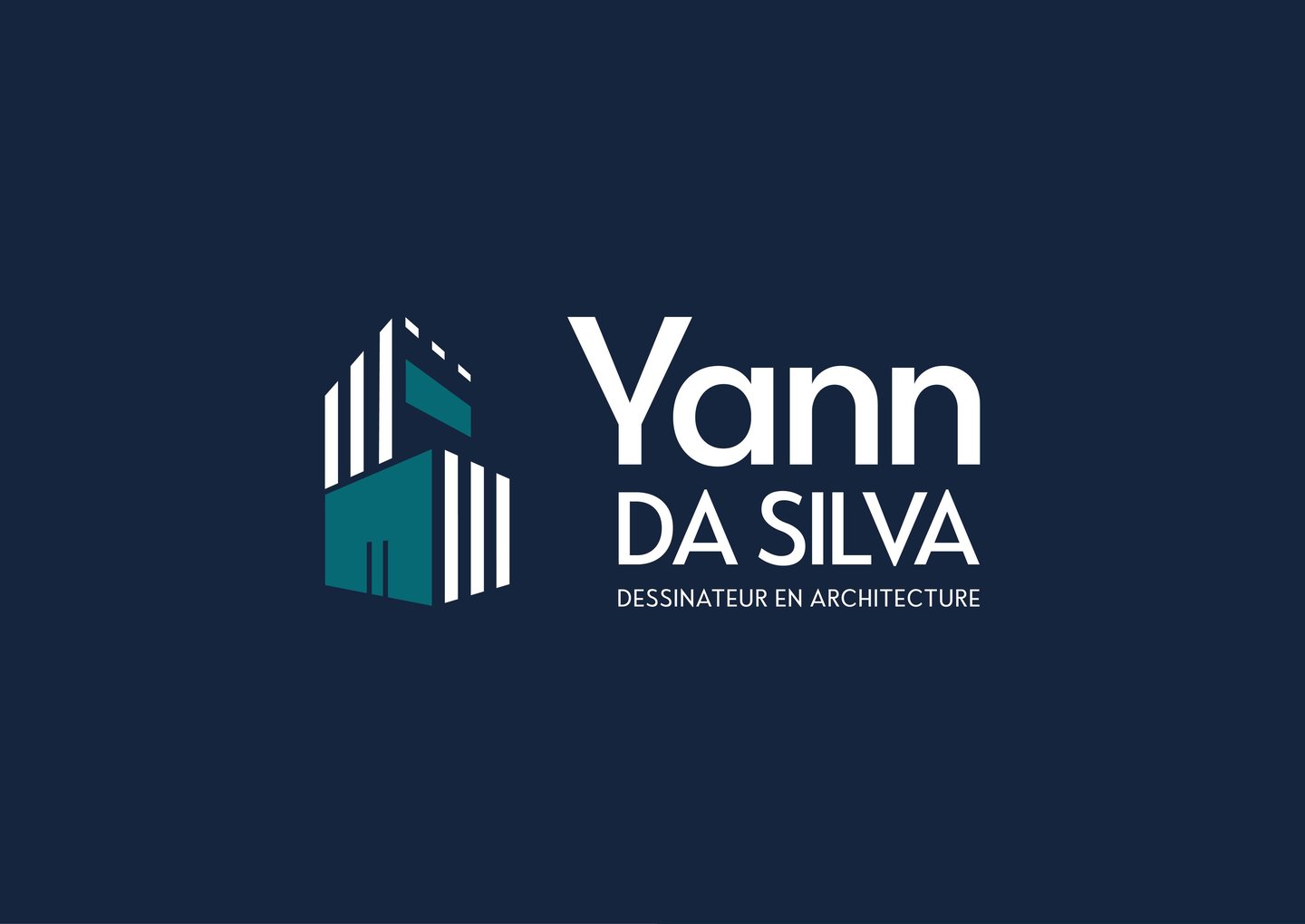 Réalisation : logo d'entreprise Yann DA SILVA dessinateur en architecture - Amy Atelier Graphique