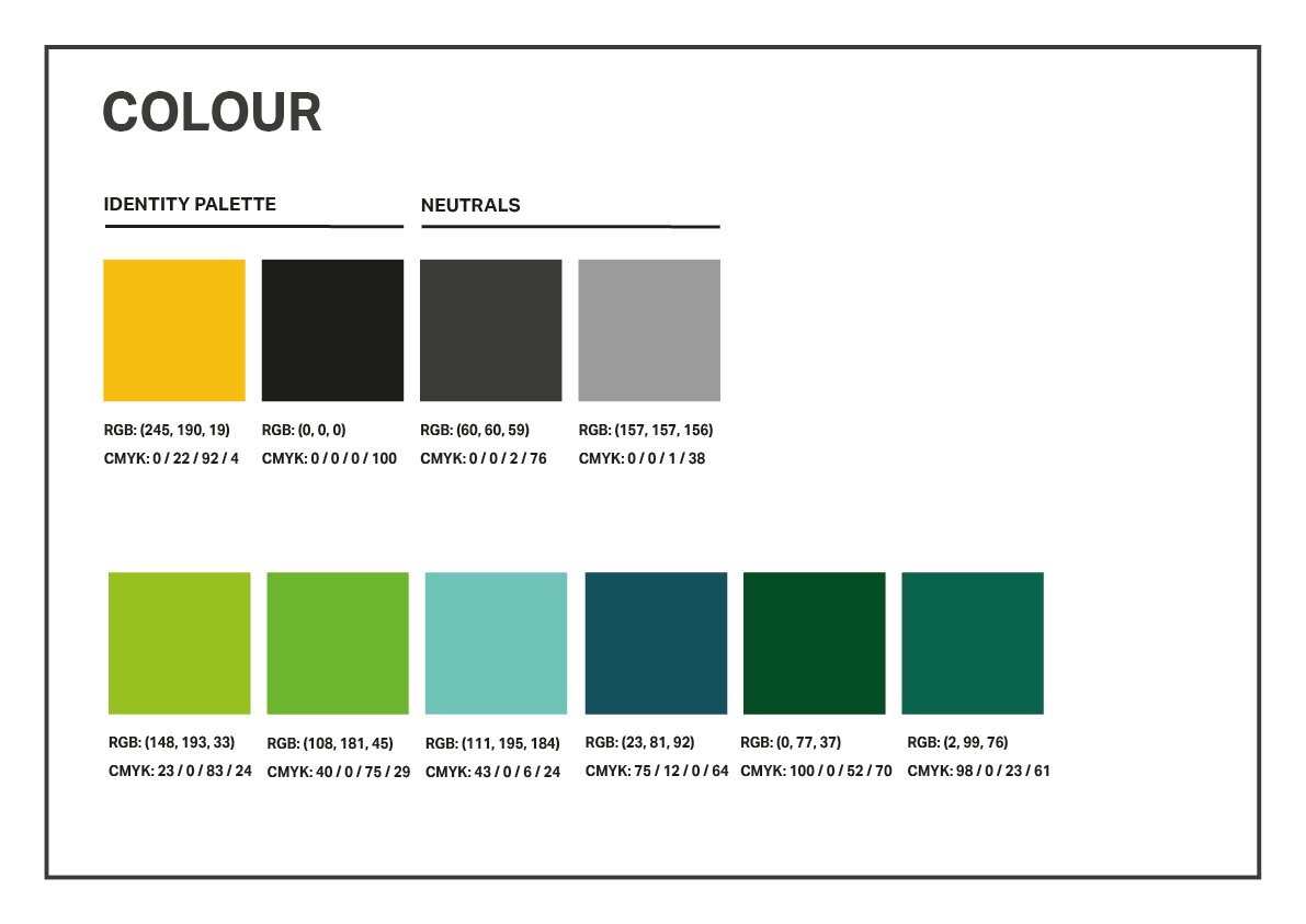 Carded Front colour palette