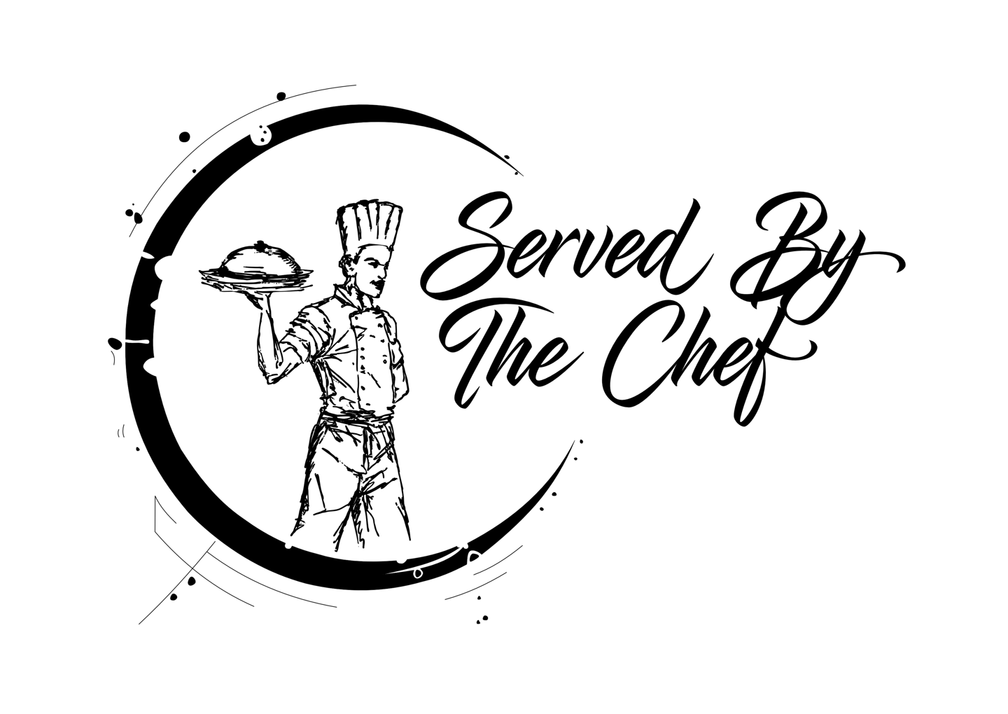 a chef holding a tray with a tray of food