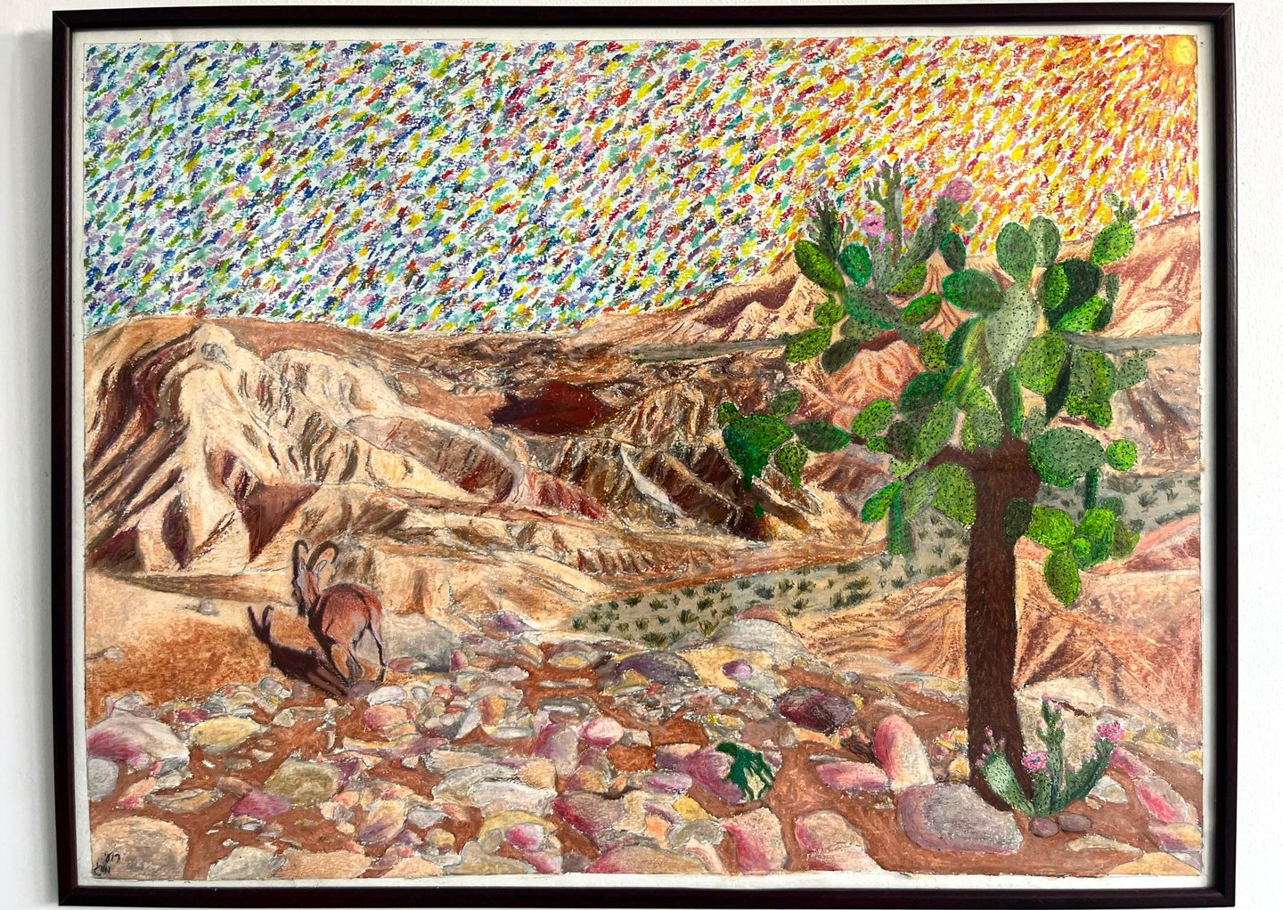 “A Dream of a Desert” ( Pastel on Paper, 55X70cm)