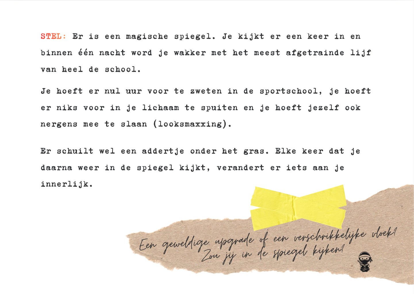 Startvraag 'David, David' van Ben Blom