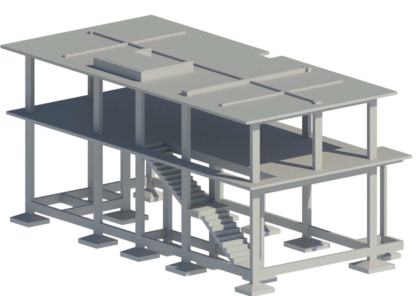 Galpão Comercial em concreto Armado e Laje Cabacinha | Laje Nervurada Strong Projetos