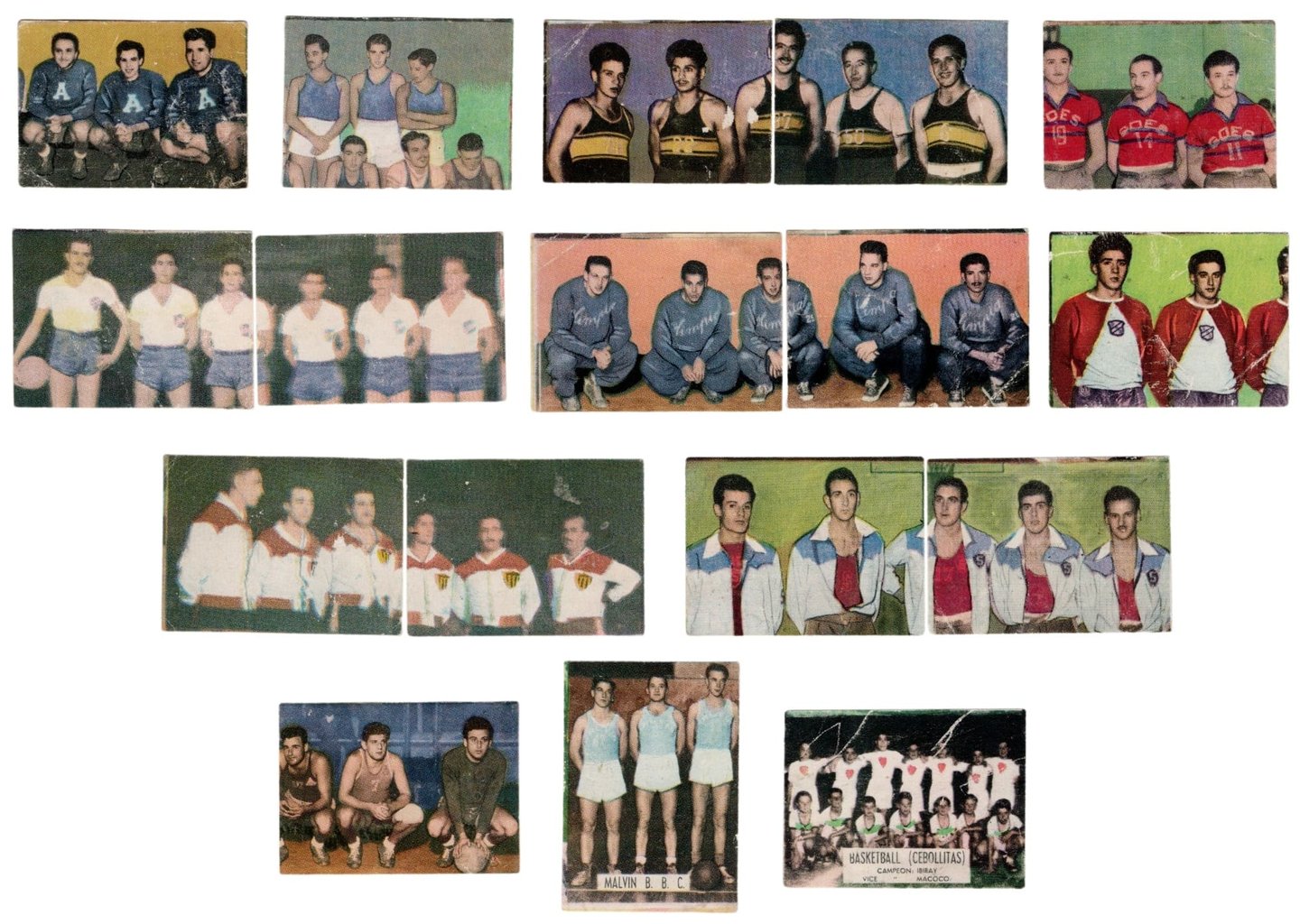 1951 Goles Y Dobles Kaval Rare Basketball Cards