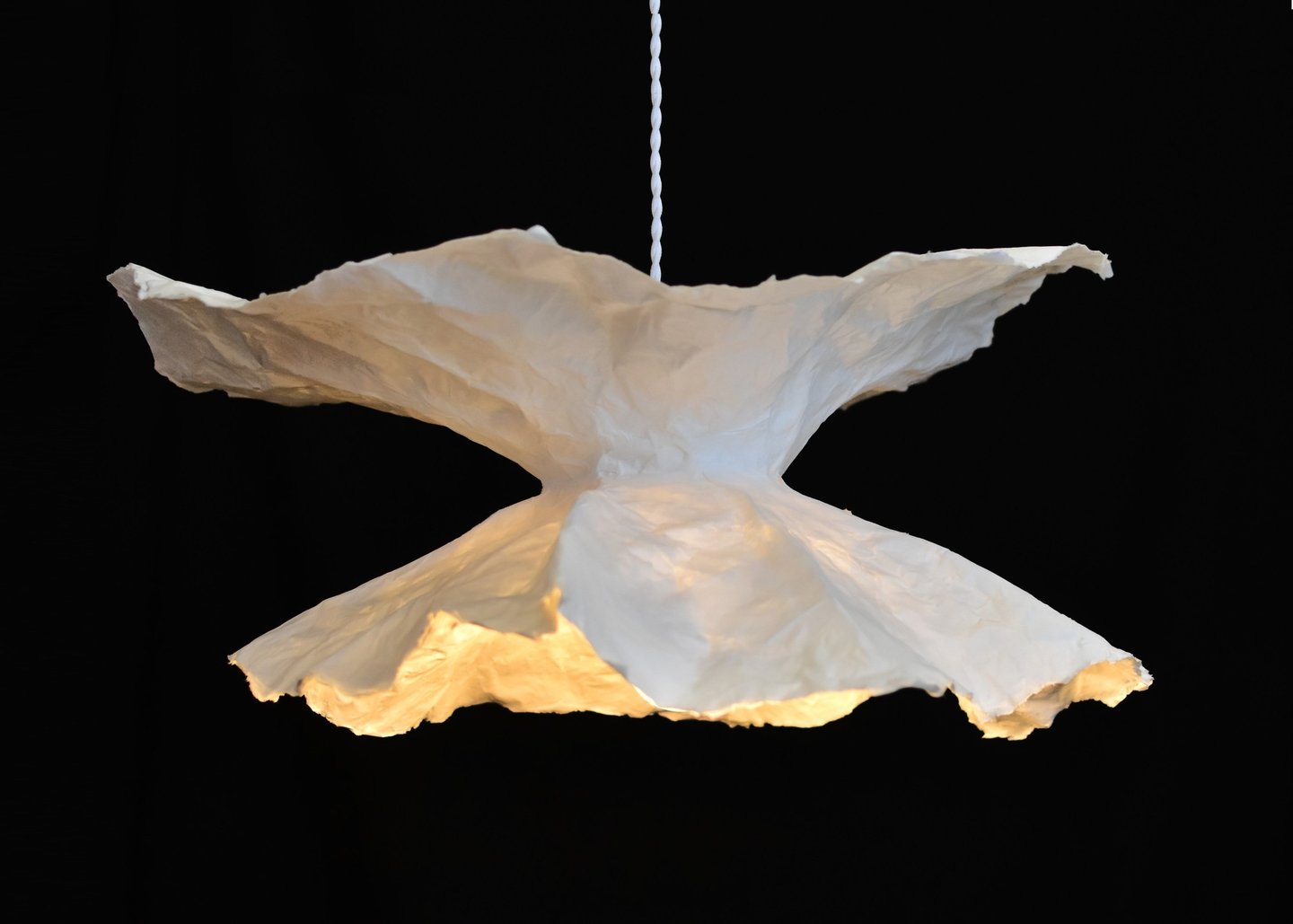 sculpture papier lumineuse 