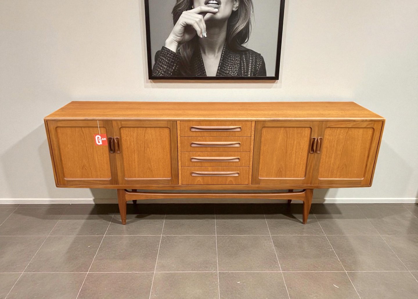 G Plan teak sideboard from the 1960s, beautifully restored, perfect for Mid-Century Modern interiors.