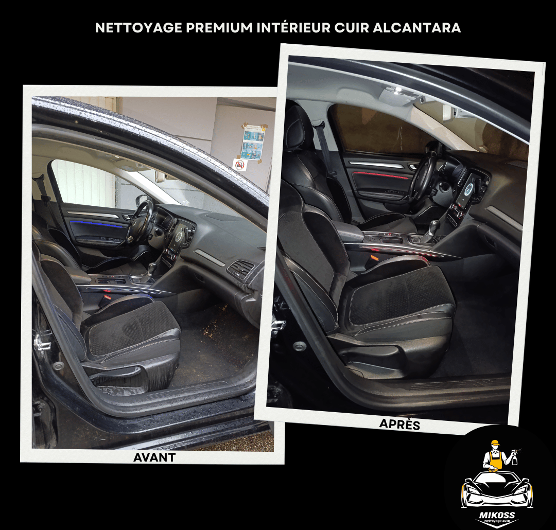 esthétique automobile intérieur avant après