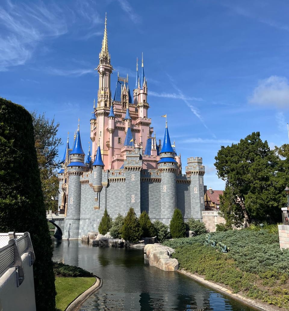 Castillo de Disney en Orlando durante visita con agentes de viajes