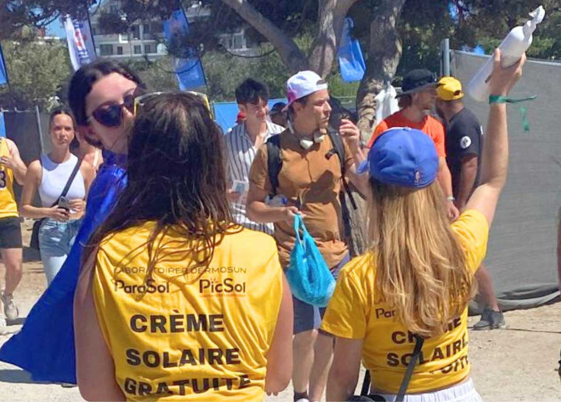 Delta festival crème solaire gratuite pour protéger les festivaliers