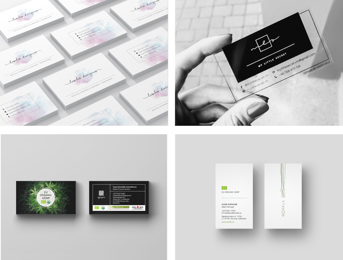 Egle Santockyte, business cards