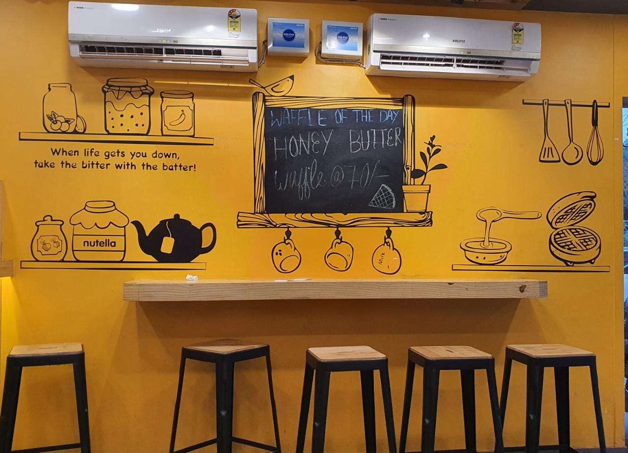 Cafe Wall Painting in Delhi