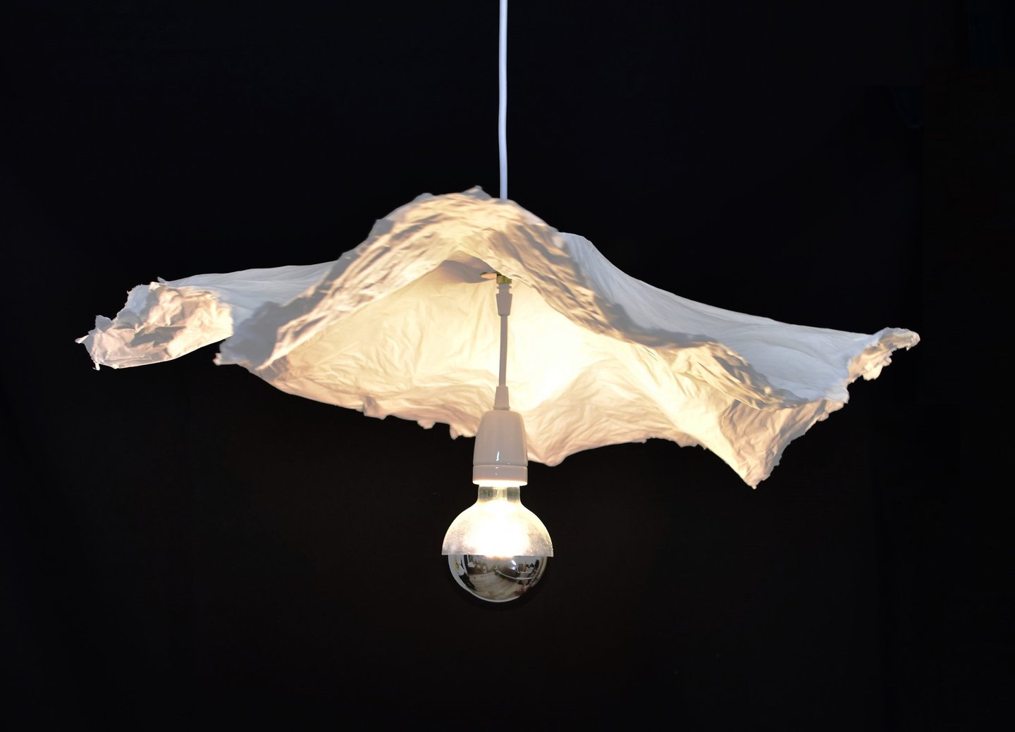 fleur suspension papier luminaire sète