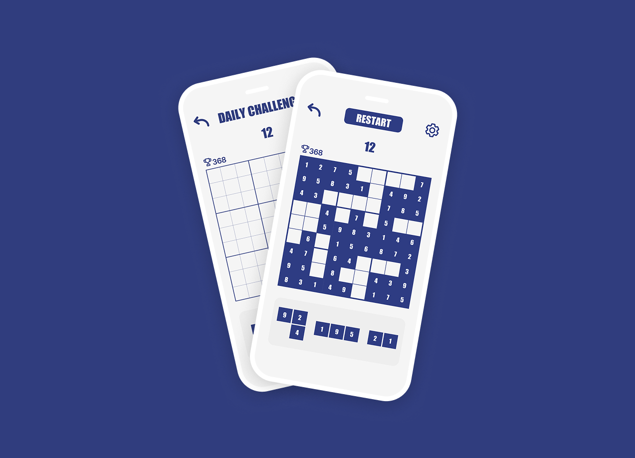 Sudoku Tetris visual design detail