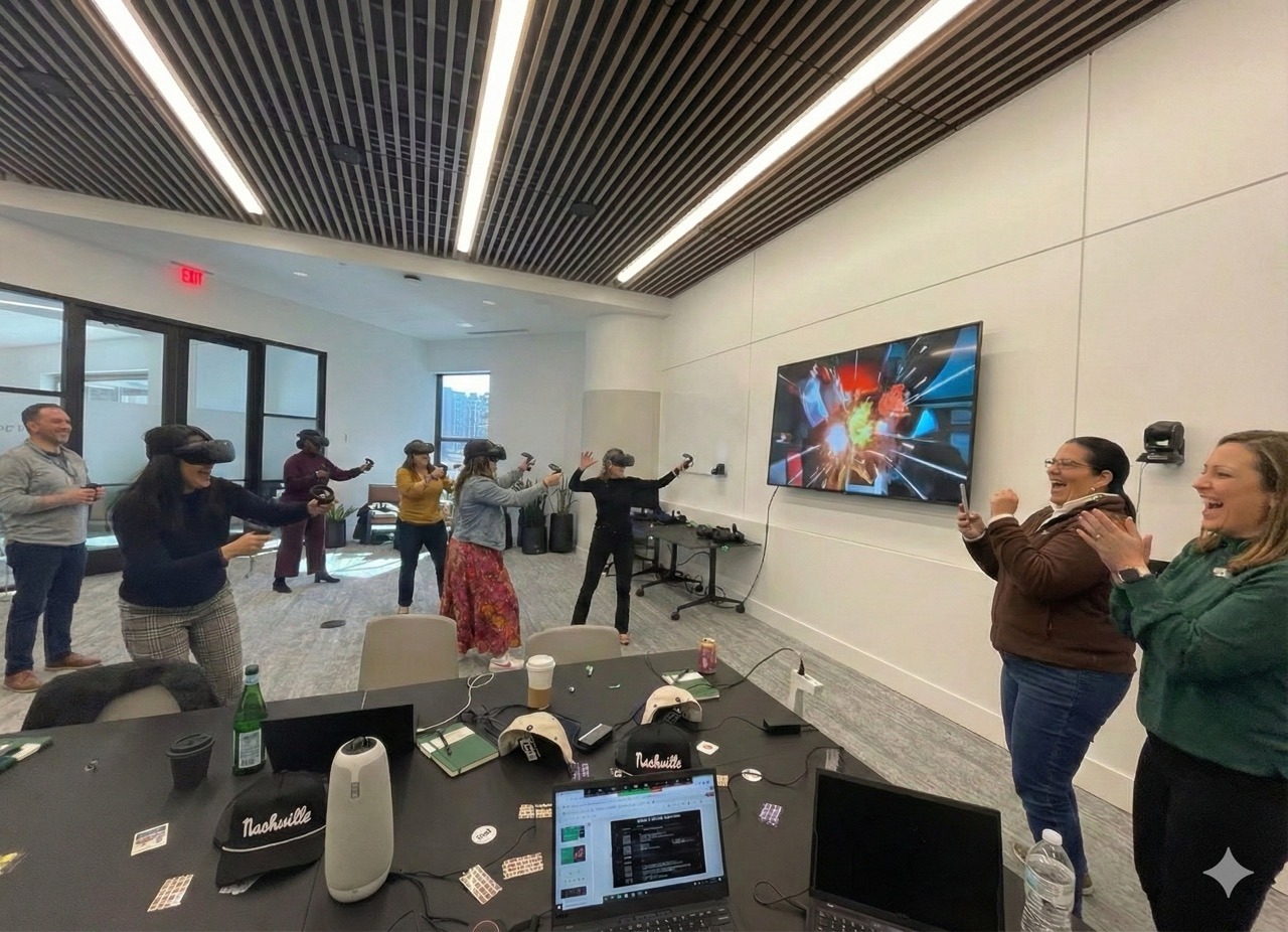 Team building en realidad virtual en la oficina