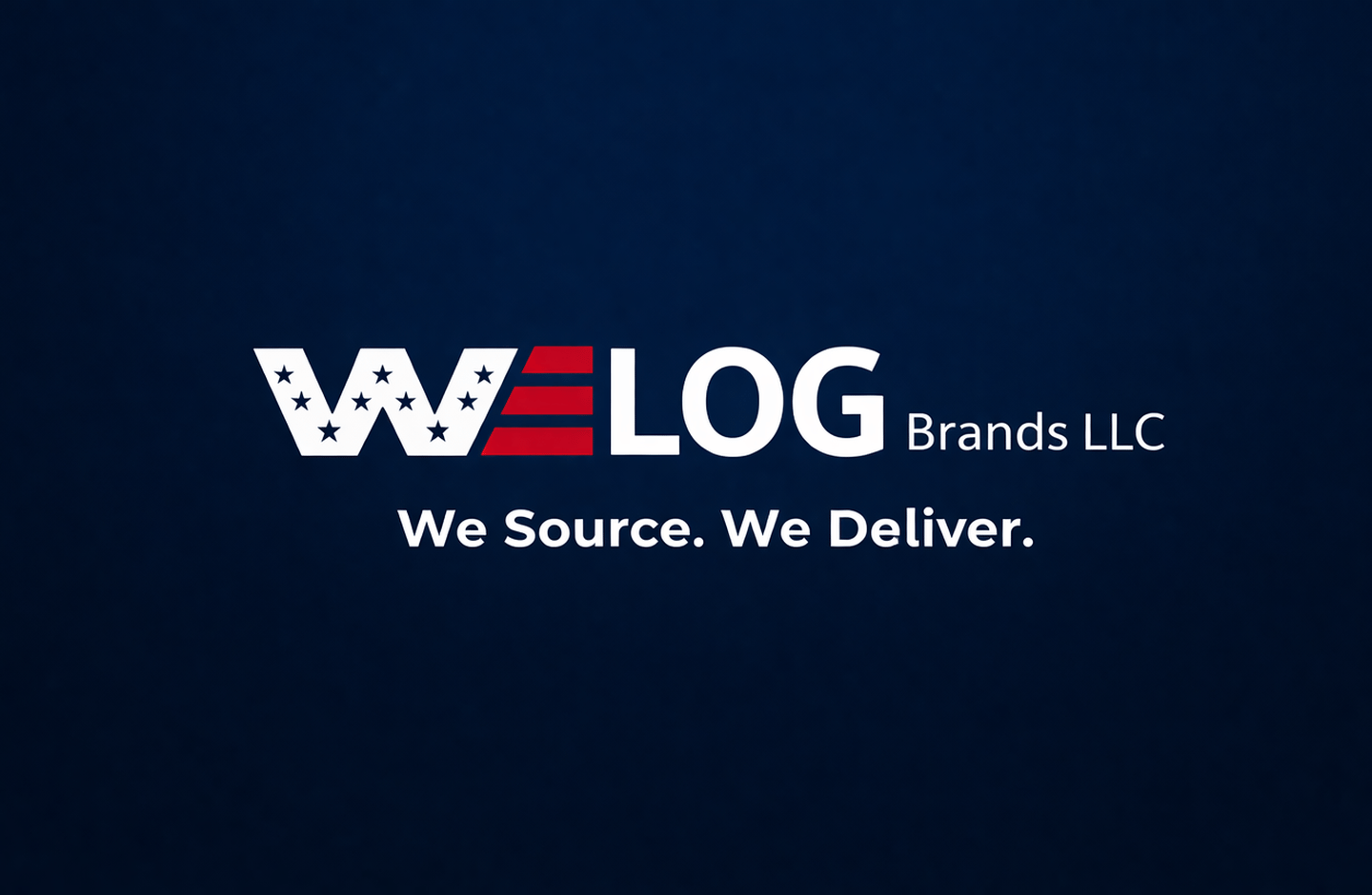 WELOG Brands LLC equipment sourcing and logistics company - We Source. We Deliver.