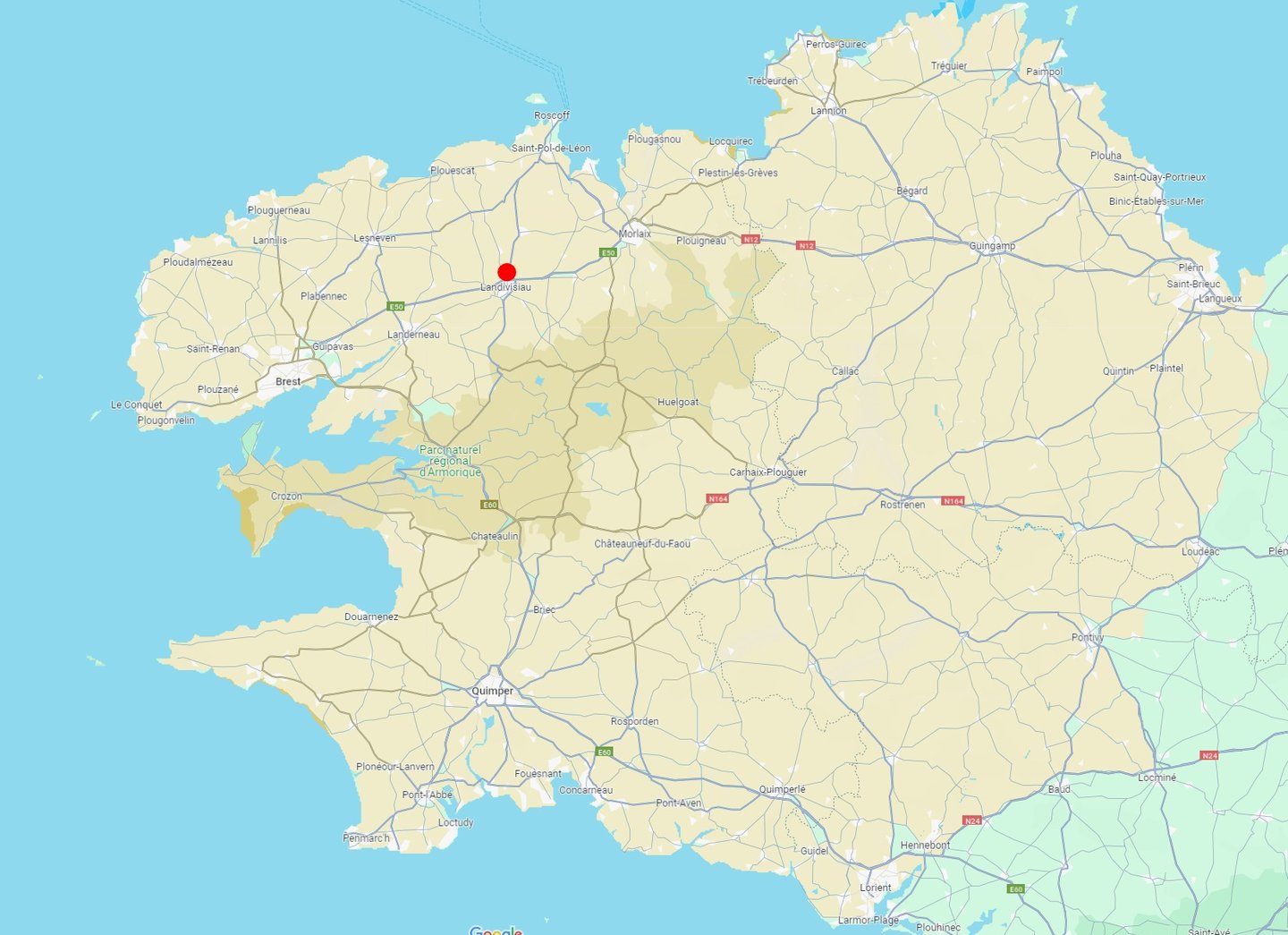 CARTE DE MA ZONNE D'INTERVENTION DEPARTEMENT 22; 29; 56