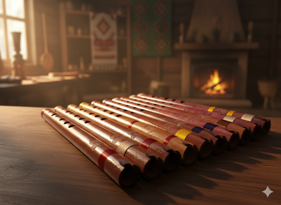 quenas hechas a mano por el lutier Wilber Cano