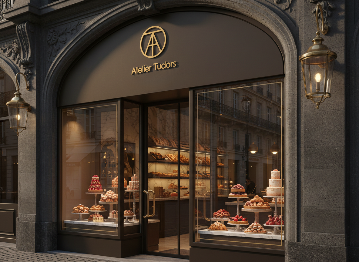 Atelier Tudors enseigne magasin pâtisseries & viennoiseries