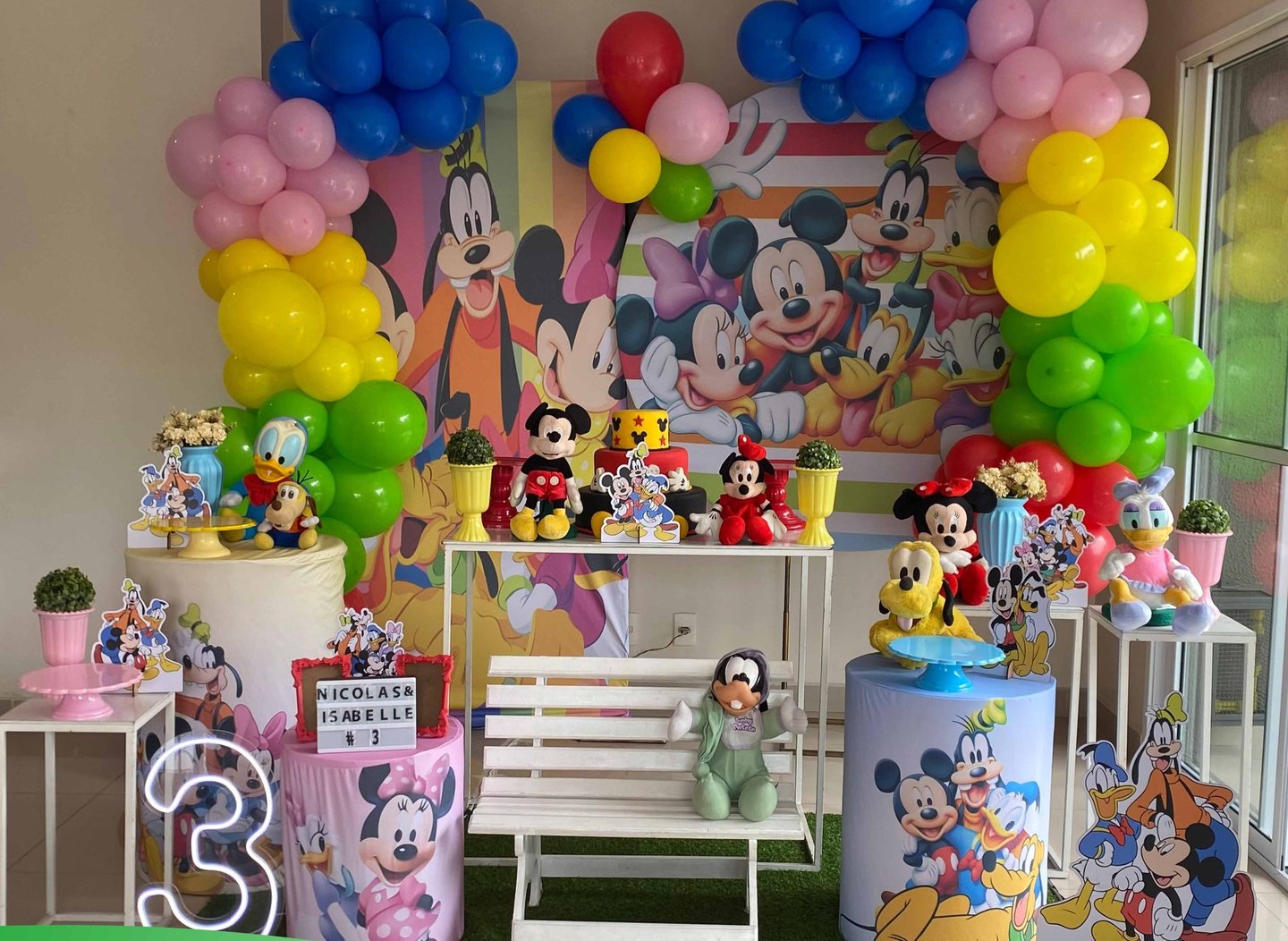 Aluguel de decoração infantil Turma do Mickey na Freguesia do Ó