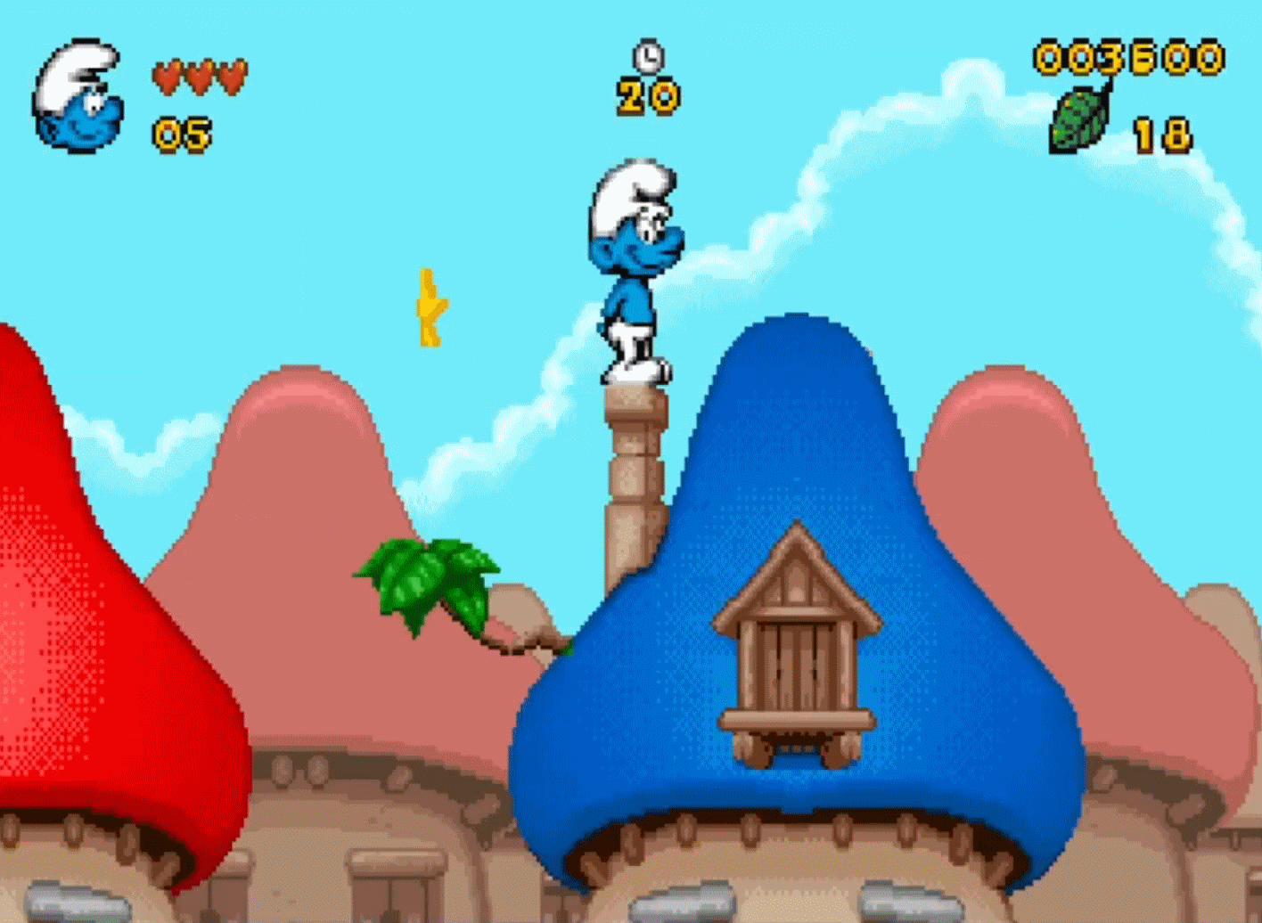 Capture d'écran du jeu Schtroumpf