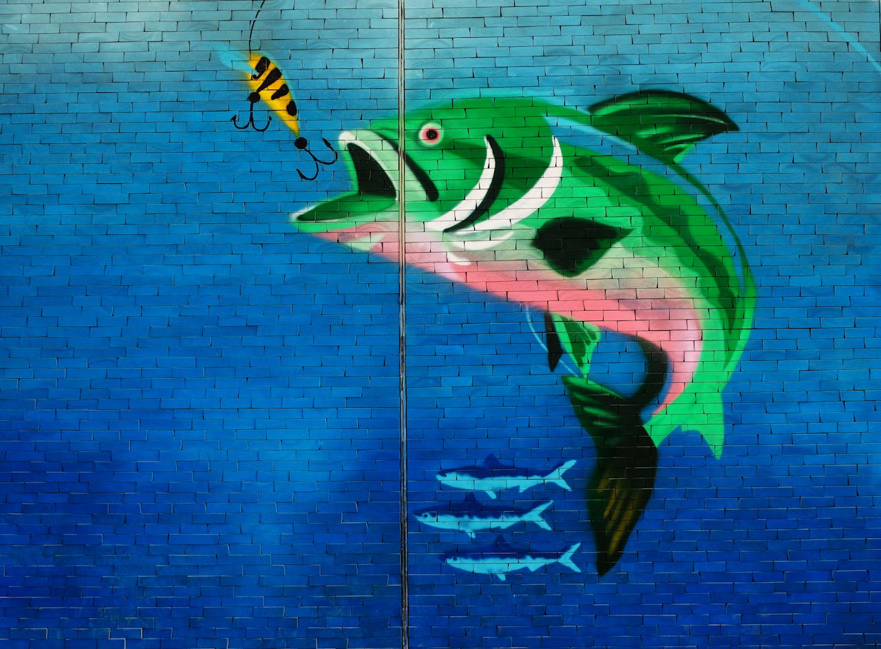 Photo by The Lazy Artist Gallery: https://www.pexels.com/photo/green-fish-about-to-eat-the-fish-hook