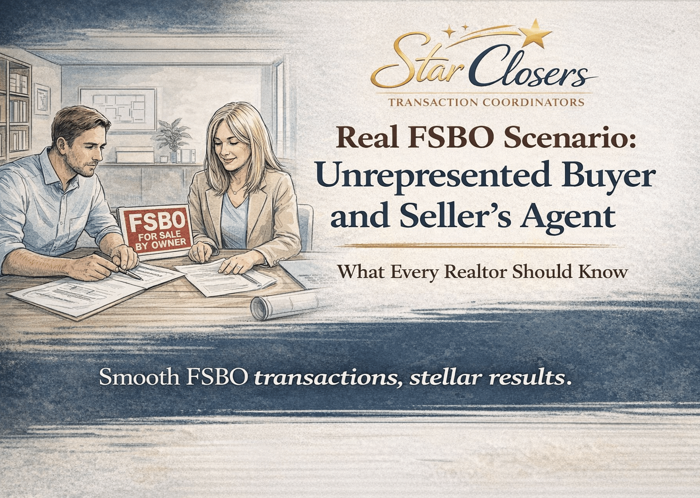FSBO transaction problem unrepresented buyer real estate scenario Florida