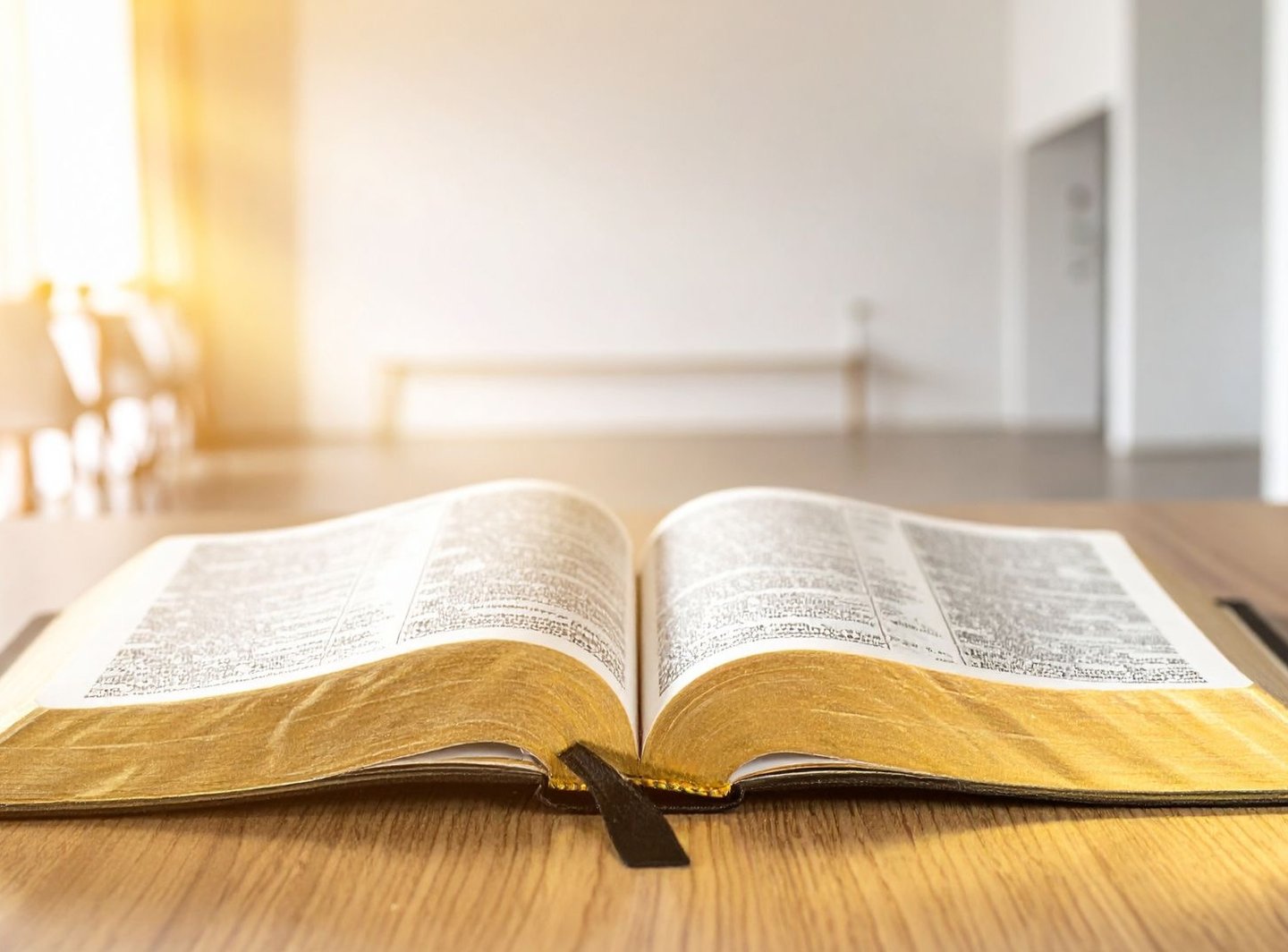 Open Bible representing Christian inspiration and daily devotionals