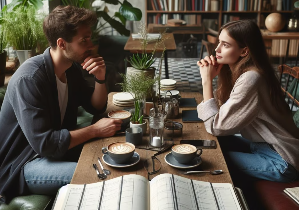 Casal aplicando a comunicação e respeito mutuamente