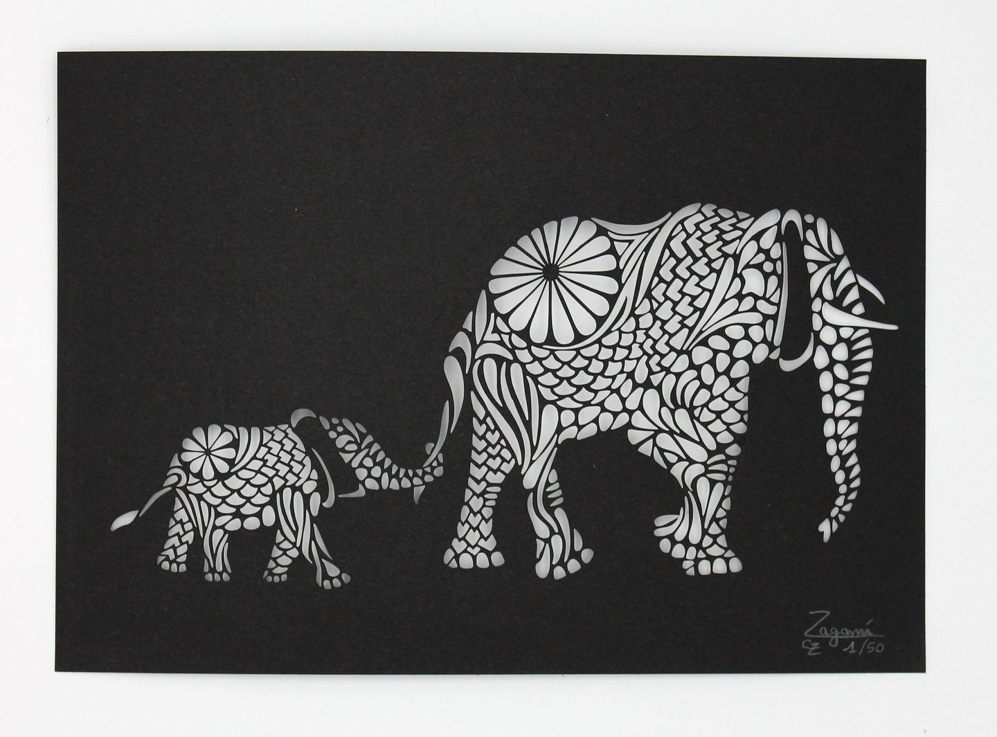 éléphants découpage