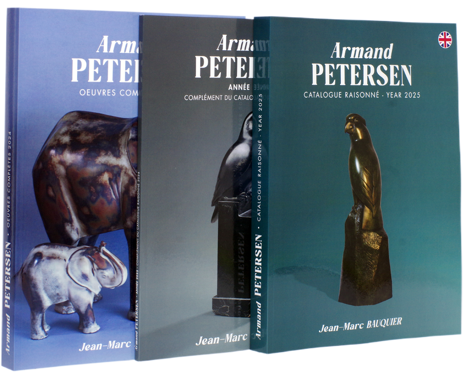 Three volumes of Armand Petersen Catalogue Les catalogues raisonnés d'Armand Petersen