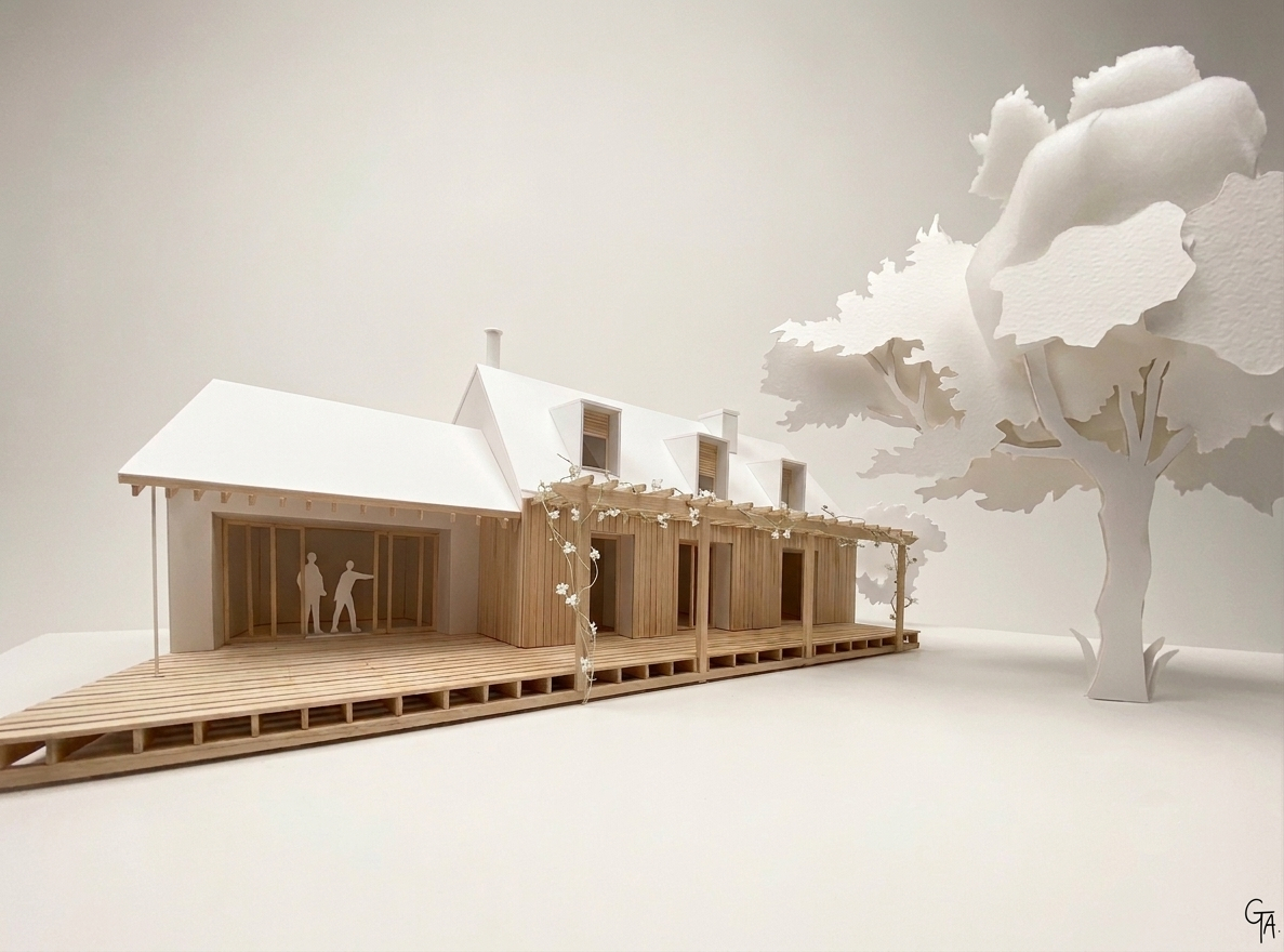 Maquette rénovation maison néo-bretonne