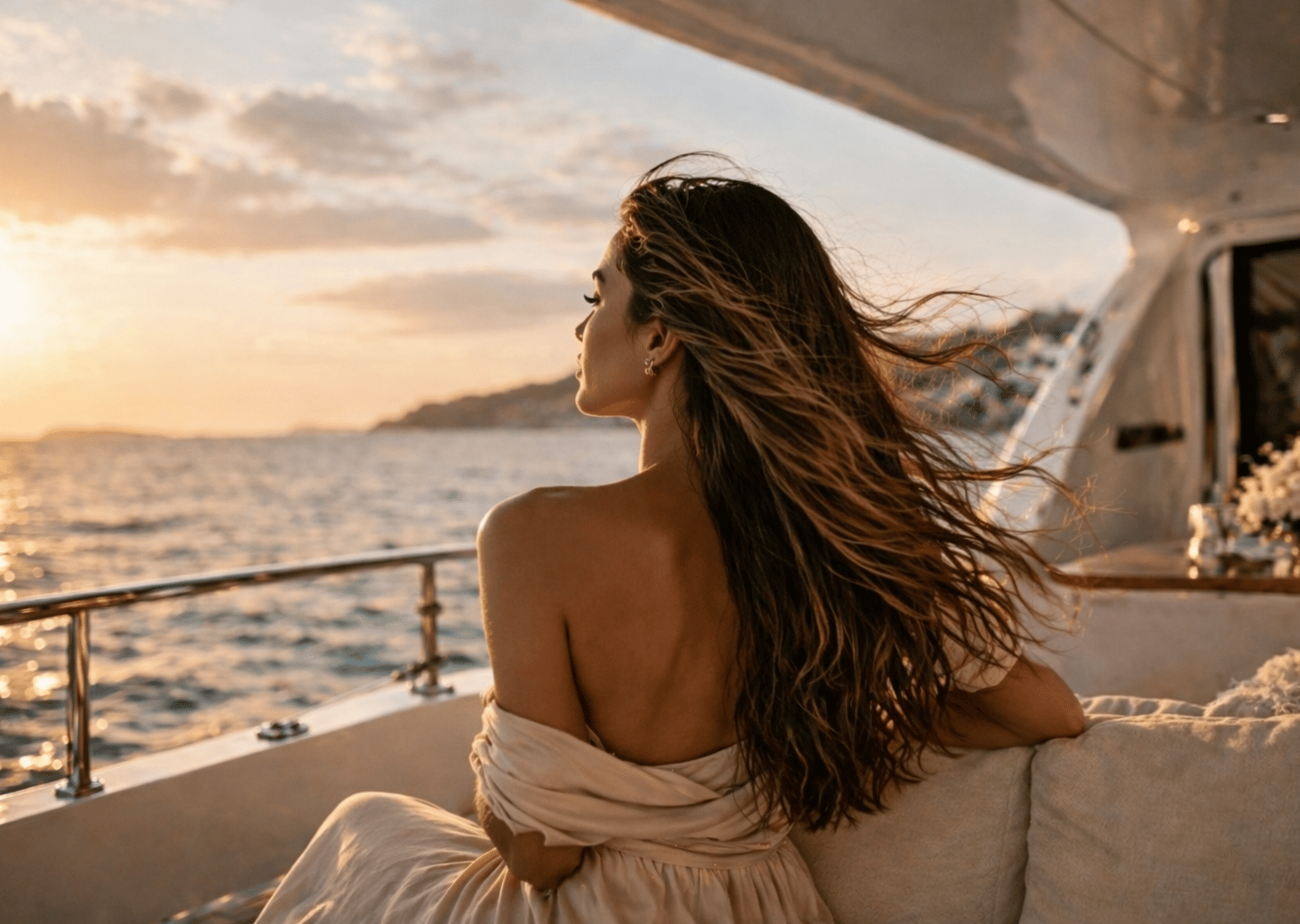 Luxury yacht spa amenities
