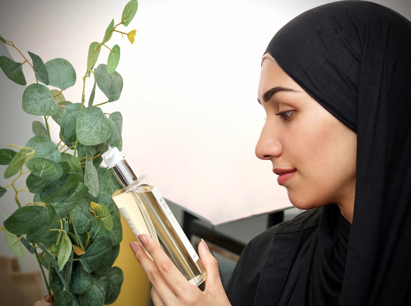 Basma Lens UK product photographer at work, showcasing skincare branding shoot