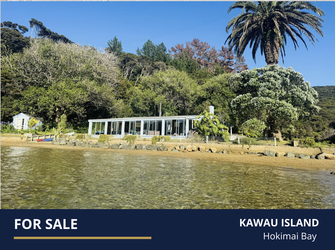 Stunning waterfront property with 37.8 hectares on Kawau Island for sale