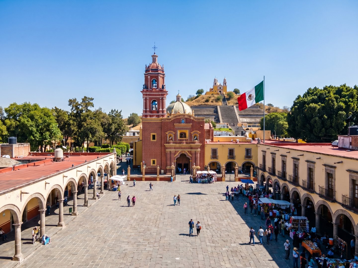 Plaza de la concordia Cholula Puebla