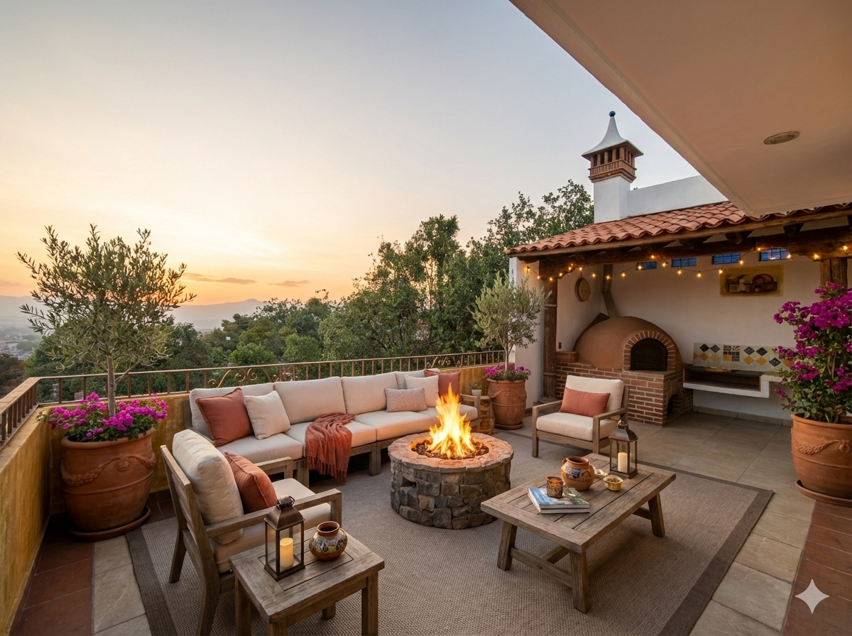 roof garden con vista panorámica en Pátzcuaro