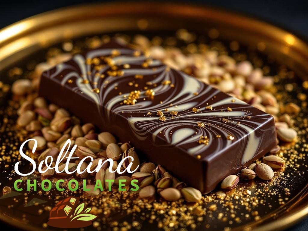 a chocolate bar with a chocolate bar in the middle of it